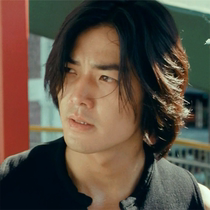Ekin Chengs wig in the same wig bangs fashion non-mainstream personality mens long hair cos performance full head cover
