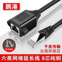 Penggang network extension line rj45 male to female computer 100 megabit gigabit network cable with ear extension head