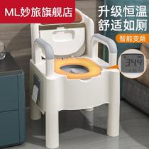 Pregnant woman toilet adult removable plus high elderly toilet Bedroom portable indoor elderly sitting convenience chair