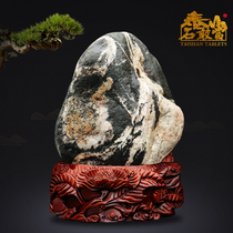  Taishan Shigang flagship store specializes in authentic high-end stone carving patron Qishi rough stone stone ornaments House town Chong