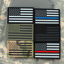 IR cutting reflective American stickers outdoor clothes hat infrared night vision backpack stickers clothes Velcro for men and women