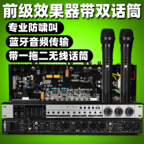 DEPUSHENG REV3800 Pre-stage effector KTV ANTI-howling reverberator One drag two microphone Audio processing equalizer Analog Bluetooth vocal CONFERENCE stage Wedding bar microphone