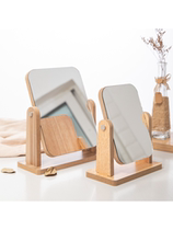 Small mirror folding dormitory student makeup mirror desktop desktop portable vanity mirror can stand beauty makeup large carry-on mirror