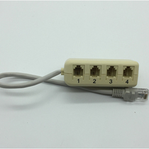 RJ45 to RJ11 one point four network telephone adapter switch switch transfer interface telephone recording 4 port adapter