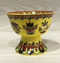 Featured High Foot Bowl HIDDEN EIGHT AUSPICIOUS TEA BOWL ETHNIC WIND WINE BOWL TRIBUTE BOWL TRIBUTE CUP SMALL NUMBER