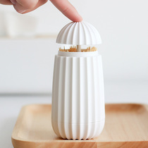 Toothpick box automatically pops up personalized creative high-end household cotton toothpick tube Nordic ins press toothpick barrel