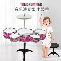Simulation drum set for childrens toys girls boys 1-3 years old babies hobbies beating childrens jazz drums