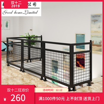 Iron stair handrails Industrial style restaurant bar iron mesh fence attic railings decoration modern simple guardrail
