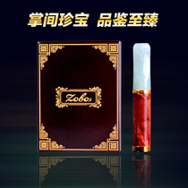ZOBO filter Jade cigarette holder natural jade stone nanmu genuine filter circulating washable mens gift