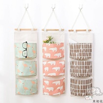 Dormitory Wall Suspended Wall-mounted Storage Bag Creative Cashier Bag Wall Hanging Bedside Cloth Art Door Rear Containing Hanging Bag