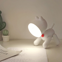 Learning desk Dormitory Boy Girl Cartoon Charging for Children used by Led Eye-protecting Puppy Table lamps for children