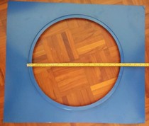 Color steel 480MM tuyere unpowered wind ball iron house ventilator base color steel base reinforced base plate
