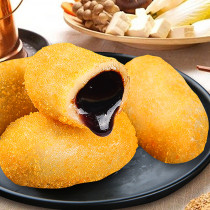 Arnold popping glutinous rice cake 10 Sichuan flowing heart brown sugar sandwich rice cake hot pot restaurant fried snack snack snack frozen