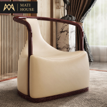 Matti poem new Chinese tea table combination master chair leather sofa chair home chair Zen tea chair MC-01