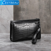 cestbeau Niro avocado avocado leather belly leather mens hands with bag sub-light business genuine leather edge hand grip bag black