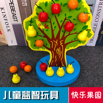 Baby Magnetic Apple Tree Picking Fruit Happy Orchard Children Wooden Emulation Over Home Early Education Puzzle Toys