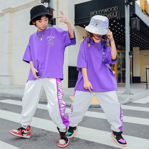 Childrens Street Dance Tide with less children Hiphop Street Dance Costume Tide Card Walking Show Girl Great Chorus Suit Boy