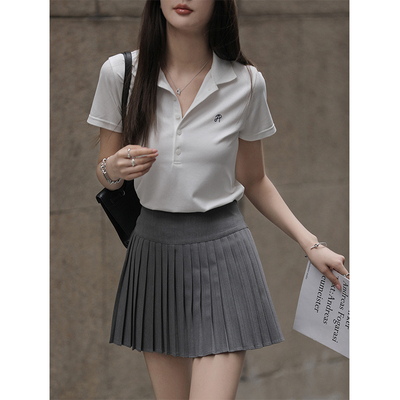 taobao agent Pleated skirt, protective underware, mini-skirt, fitted, A-line
