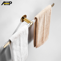 Towel rack free of punching toilet hanging pole bathroom Stainless Steel Acrylic Towel Rod Light Lavish Toilet Single Rack