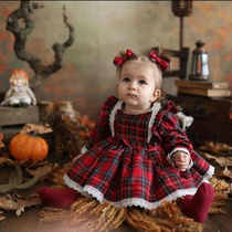 1-6Y Christmas Girls Red Dress Toddler Baby Kid Girls Lace R