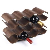 Solid wood wine creative home wine rack ornaments display storage rack red wine shelf wine bottle