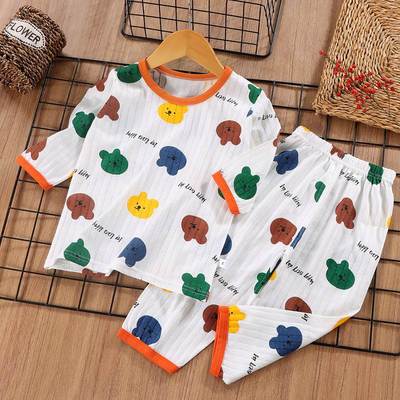 taobao agent Children's thin summer cotton breathable pijama