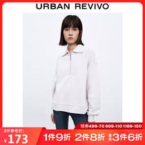 UR2021 autumn and winter new womens fashion trend leisure loose standing collar sweater WL41S4ON2000