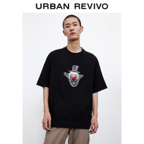 UR2021 autumn new menswear fashion personality clown embroidery loose thin T-shirt MV31R4ME2001