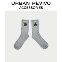 URBAN REVIVO2021 spring and summer new women accessories trend fun personality in socks AY20TA1N2004