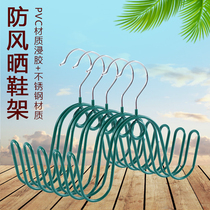Sunsher rack home hanging shoe rack outdoor balcony shoe rack adhesive hook outdoor cooler artifact