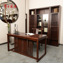 Huari home New Chinese solid wood desk word table Office desk New Chinese solid wood study furniture