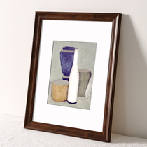 Wooden simple solid wood photo frame hanging wall 16 inch 20 creative poster puzzle framed picture frame a4k8 open custom frame