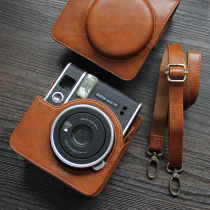 Applicable Fuji instax mini40 camera bag vintage leather case MINI40 protective case single shoulder crossbody cute