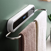 Towel rack non-perforated toilet bathroom suction cup hanger bath towel shelf Nordic simple creative single pole towel bar