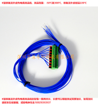 K-type Teflon skin thermocouple temperature measuring line applicable to MT-X multi-channel temperature recording temperature inspection and acquisition instrument