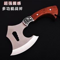 Outdoor Axe Wood Handle Pleasando MULTIFUNCTION AXE CAMPING OPEN MOUNTAIN AXE LOGGING AX WITH FIRE AXE PRACTICAL