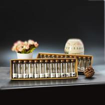 A box of 12 wooden hoists wishing to bottle of night sand drifting small bottles of glass decoration of glowing wishes bottles