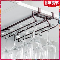 Creative home cabinet hanging cup holder ornaments red wine cup holder tall cup holder wine shelf iron inverted rack