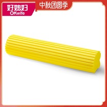 Good daughter-in-law 27 33 38cm universal roller type rubber cotton replacement head accessories absorbent sponge mop head 2 pack