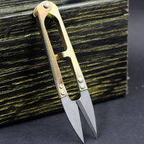 Play tool scissors spring scissors cross stitch scissors embroidery scissors U-shaped scissors thread scissors DIY accessories tool
