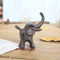 Japanese-style cast iron town paper paper elephant ruler Pen Holder cast iron town paper town pen hold House paper creative town