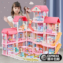 Princess Doll House House house Toy Girl Castle Villa Childrens Little House Shang Mei Bi Barbie Birthday gift