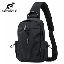 Bunk Kangaroo Chest Bag Mens Slanted Satchel Fashion Casual Waterproof Cloth Bag Trend Womens Bag Single Shoulder Small Backpack Korean Version