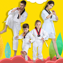 Cotton Taekwondo uniforms Summer dress childrens training uniforms adult men and women long sleeve short-sleeved taekwondo uniforms