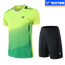 2021 new victory badminton suit suit mens and womens quick-drying fabric tops table tennis group purchase custom printing