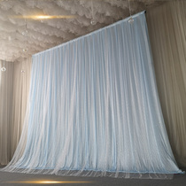 2021 new wedding background gauze veil live background wedding cloth curtain birthday scene layout decorative background