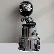 Cake model simulation 2021 new forest simple double-layer car balloon custom plastic sample shooting props