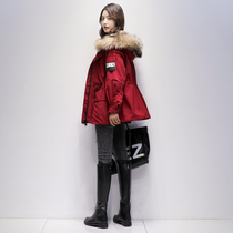 Parker clothing women short 2021 Winter new Korean version of small man Rex rabbit hair detachable fur overcoat tide