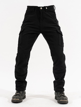 qi xing ku male motorcycle fleece lined ku sub-racing suit locomotive elastic leisure shatter-resistant qiu dong kuan men personality