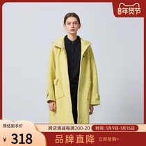 Shopping mall with the same bird and new wine long coat winter new womens loose wool woolen coat thick